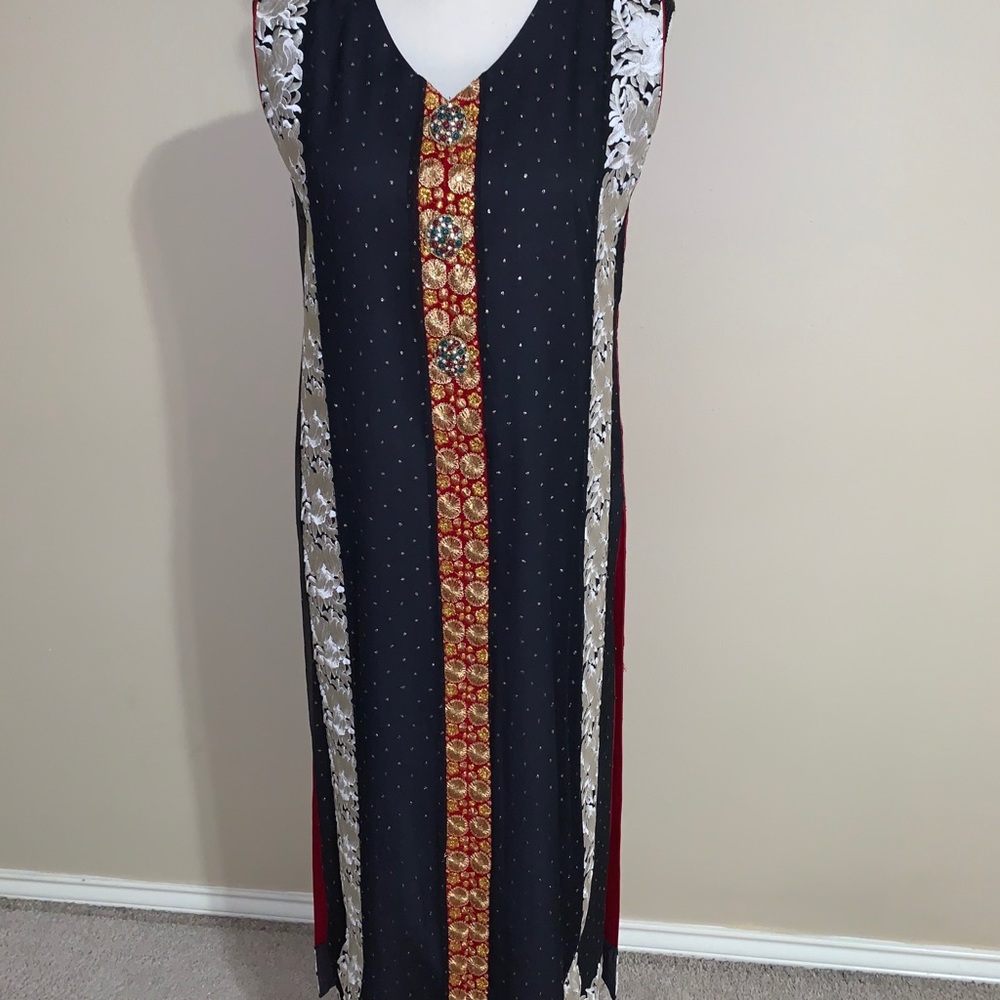 Pakistani outfit - Navy blue 3pc outfit